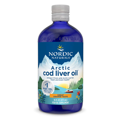 Nordic Naturals Arctic Cod Liver Oil 1060mg Orange - 473 ml (16oz)