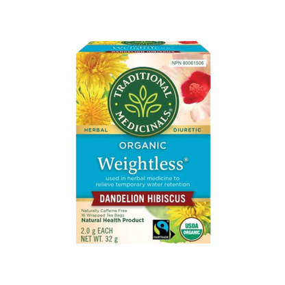 Traditional Medicinals herbal tea box with 16 tea bags, featuring natural ingredients and traditional medicinal herbs.