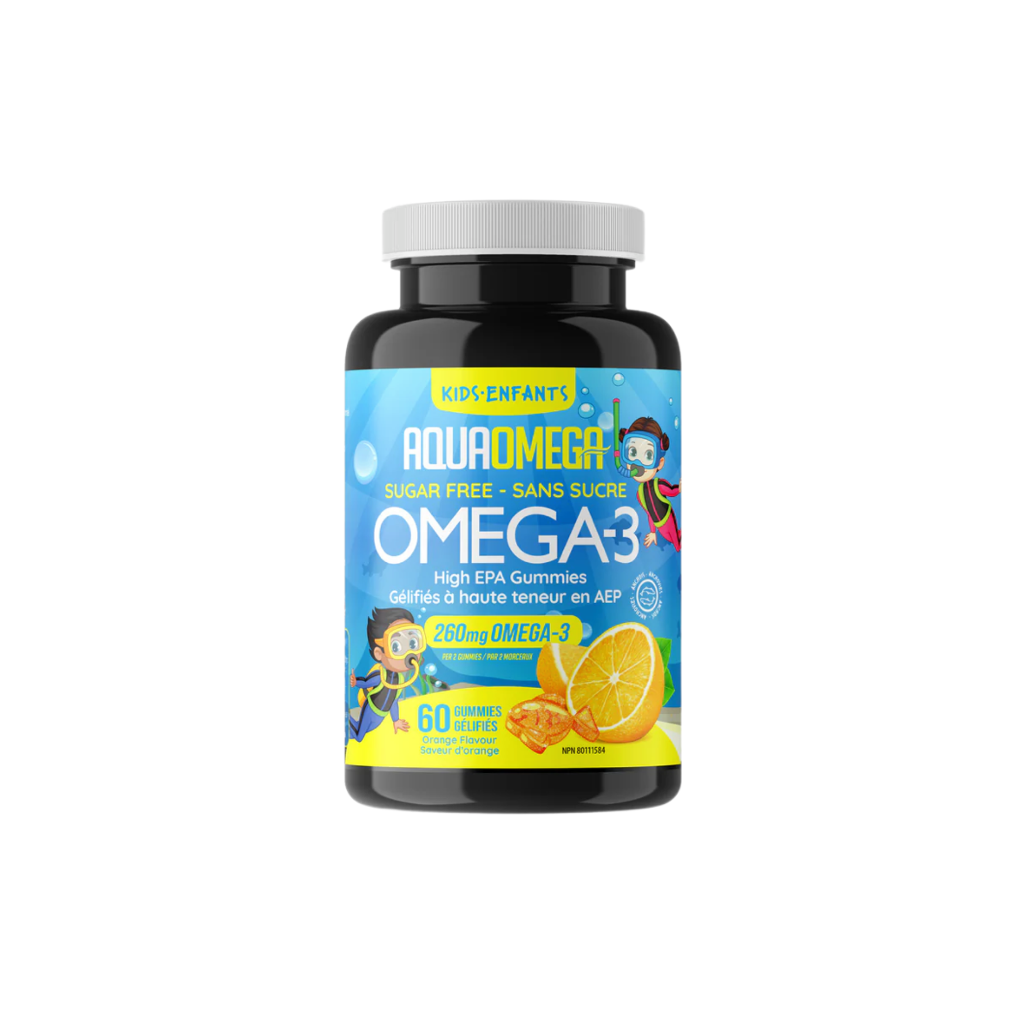 AquaOmega Kids Gummies EPA - Orange