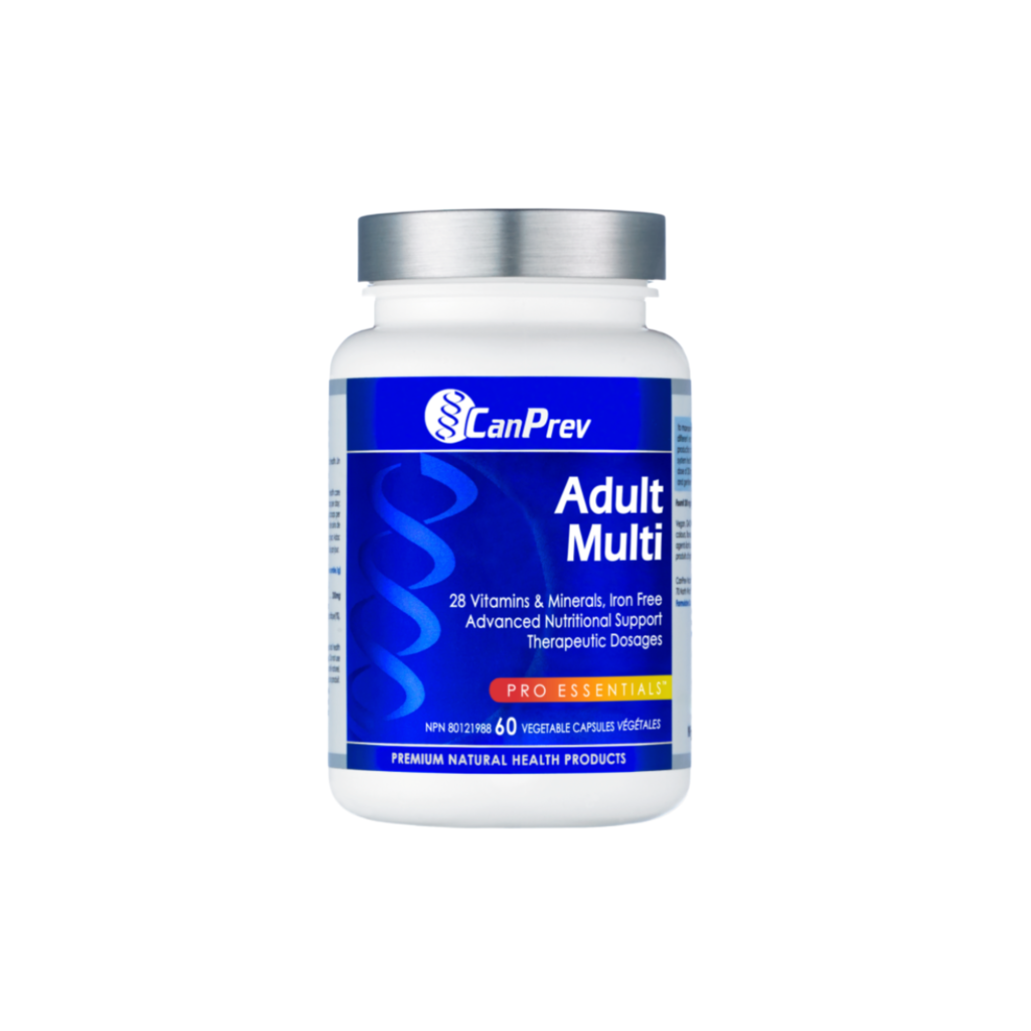 CanPrev Adult Multi 60 Capsules - Iron-Free High-Potency Formula