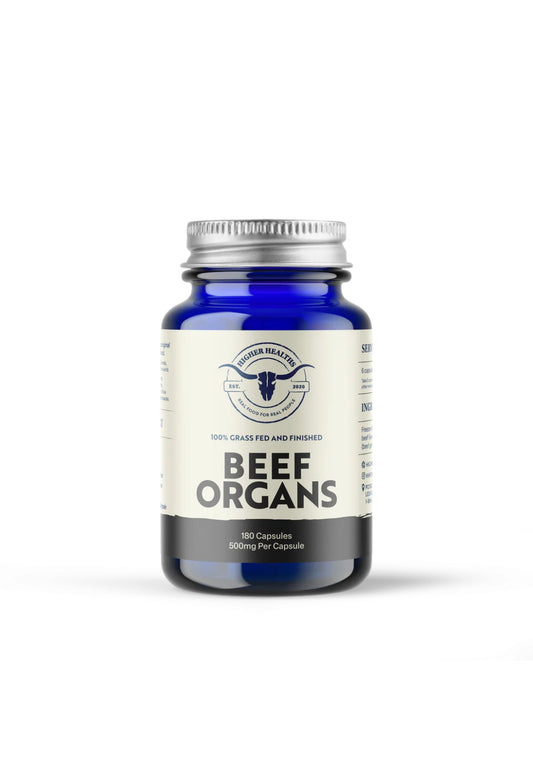 Higher Healths Beef Organs - The Everything Capsule, Bottle 180 capsules