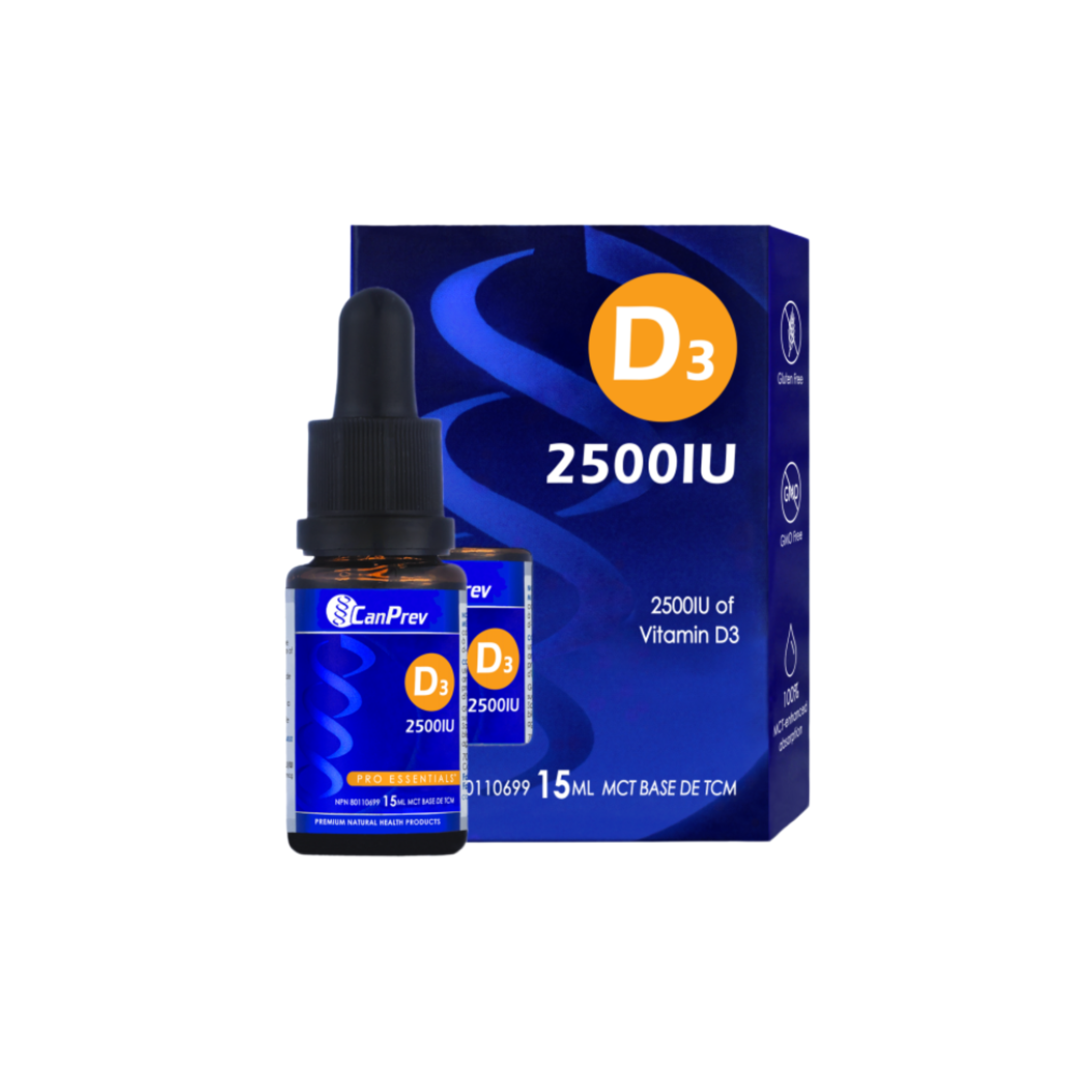 CanPrev Vitamin D3 Drops 2500IU 15ml