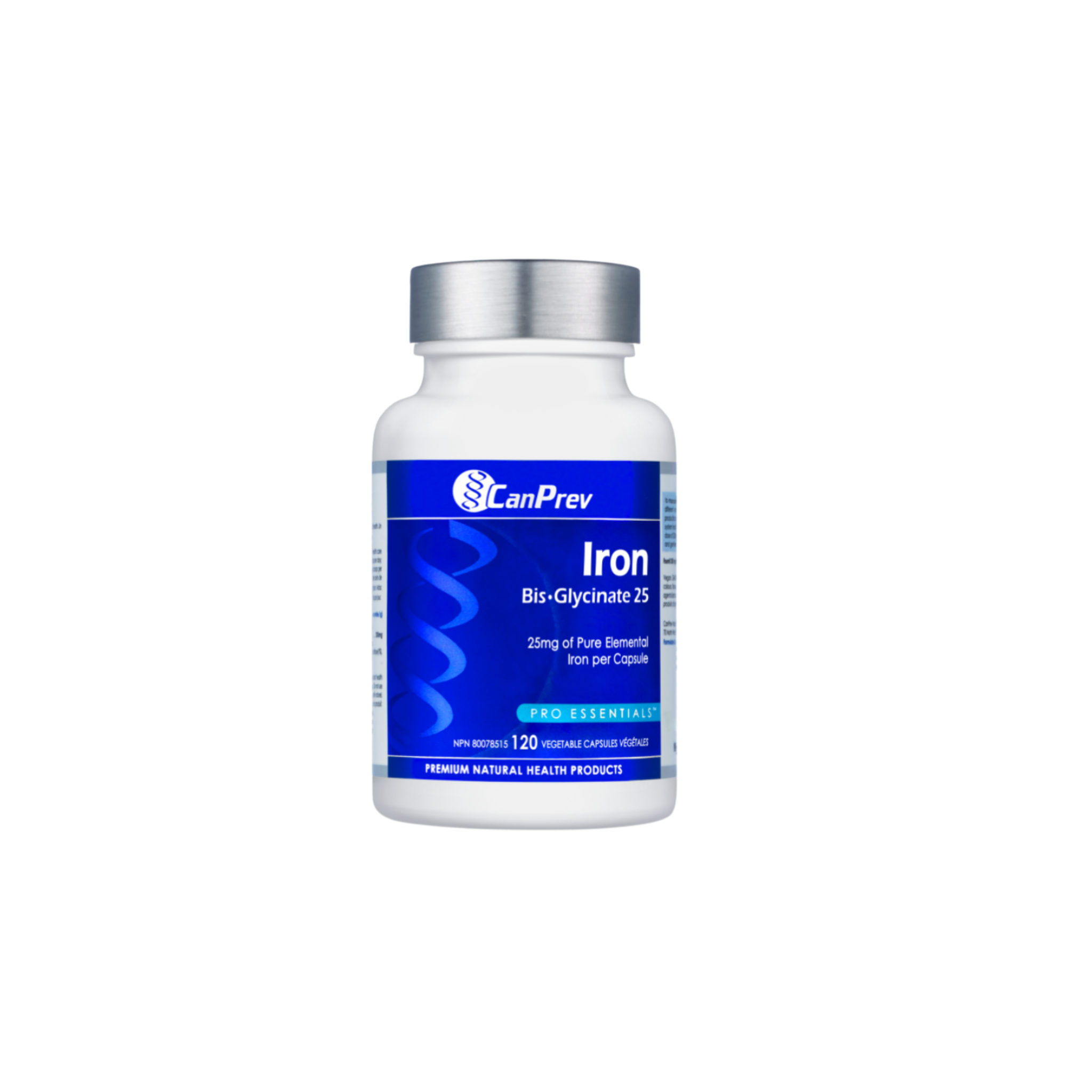 CanPrev Iron Bis-Glycinate 25 - Gentle Chelated Iron for Superior Absorption