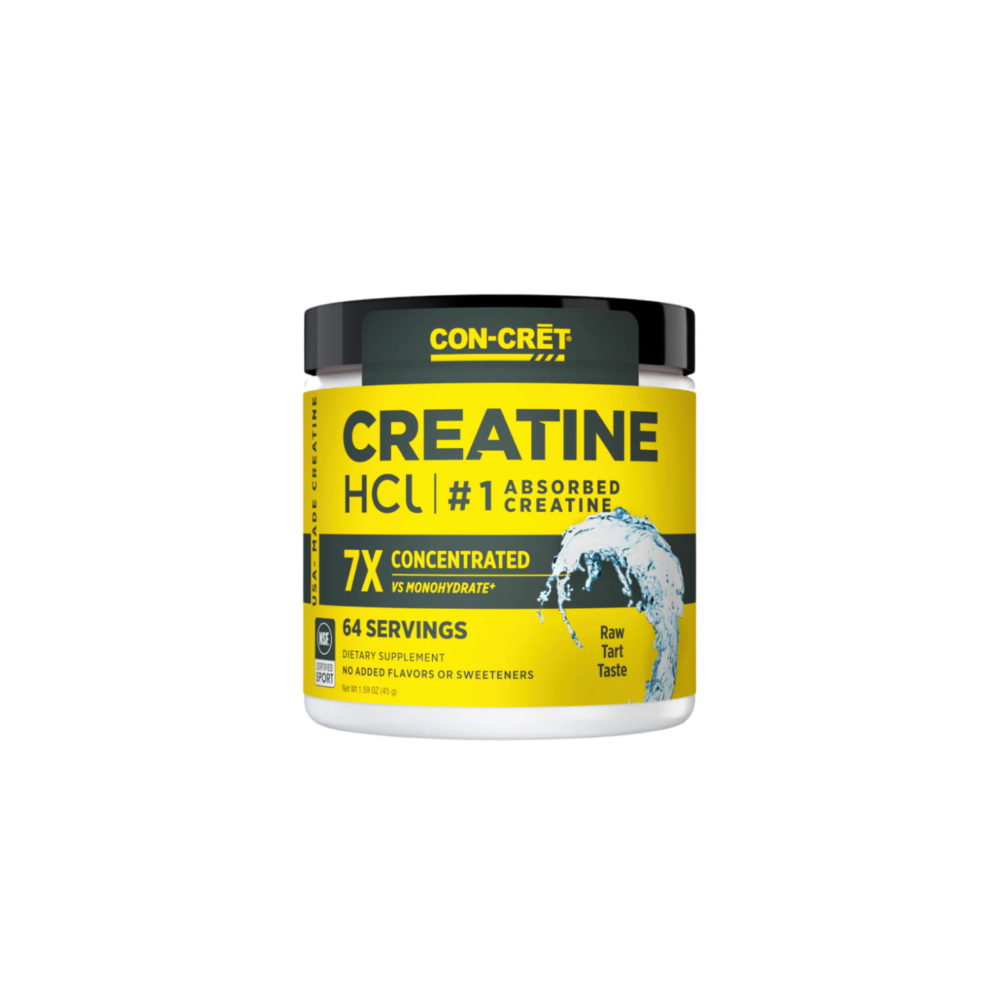 CON-CRET Creatine HCL - Unflavoured, 64 Servings