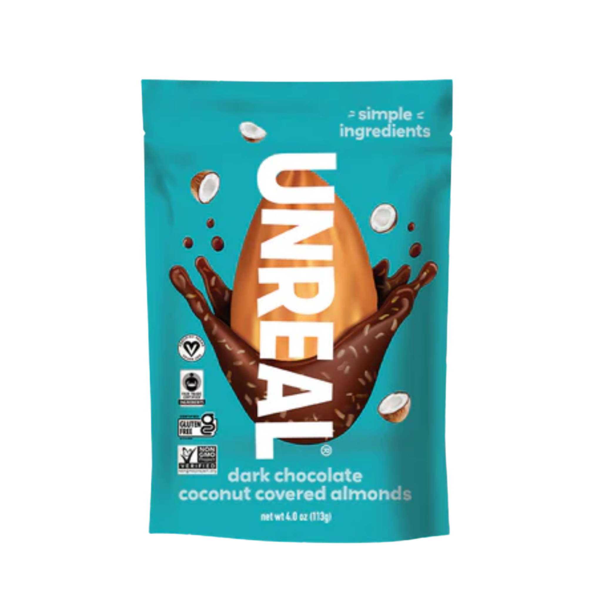 UNREAL Dark Chocolate Coconut Covered Almonds
