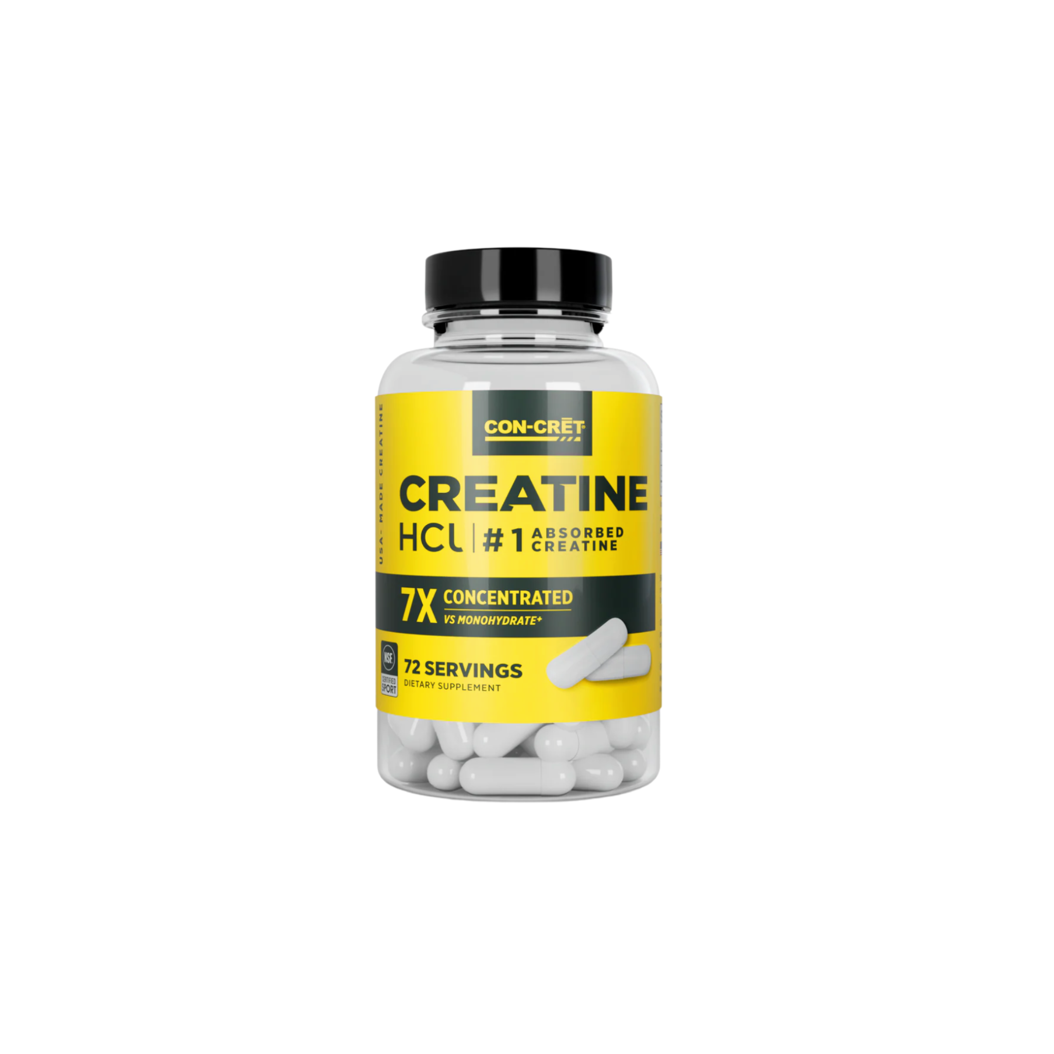 CON-CRET Creatine HCl, 72 Cap