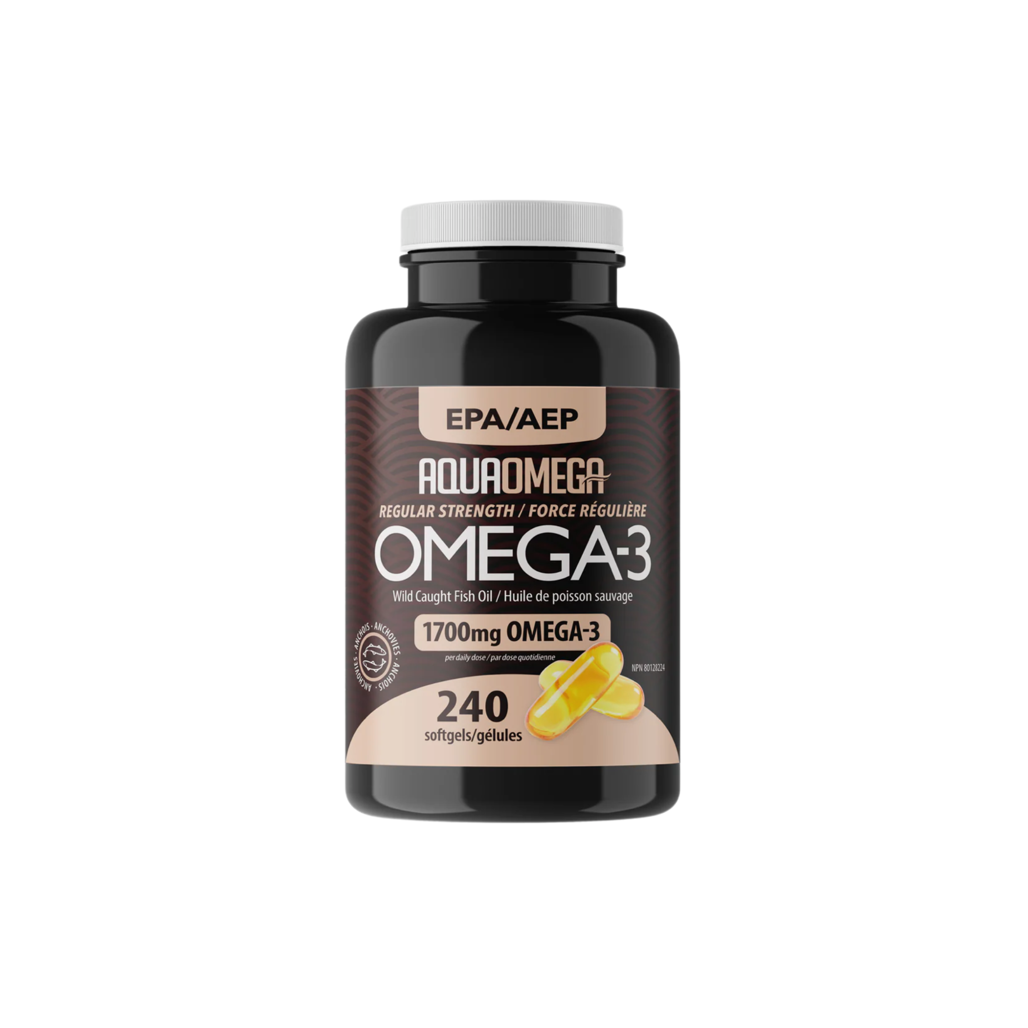 AquaOmega Regular Strength, Family Size, 240 Cap