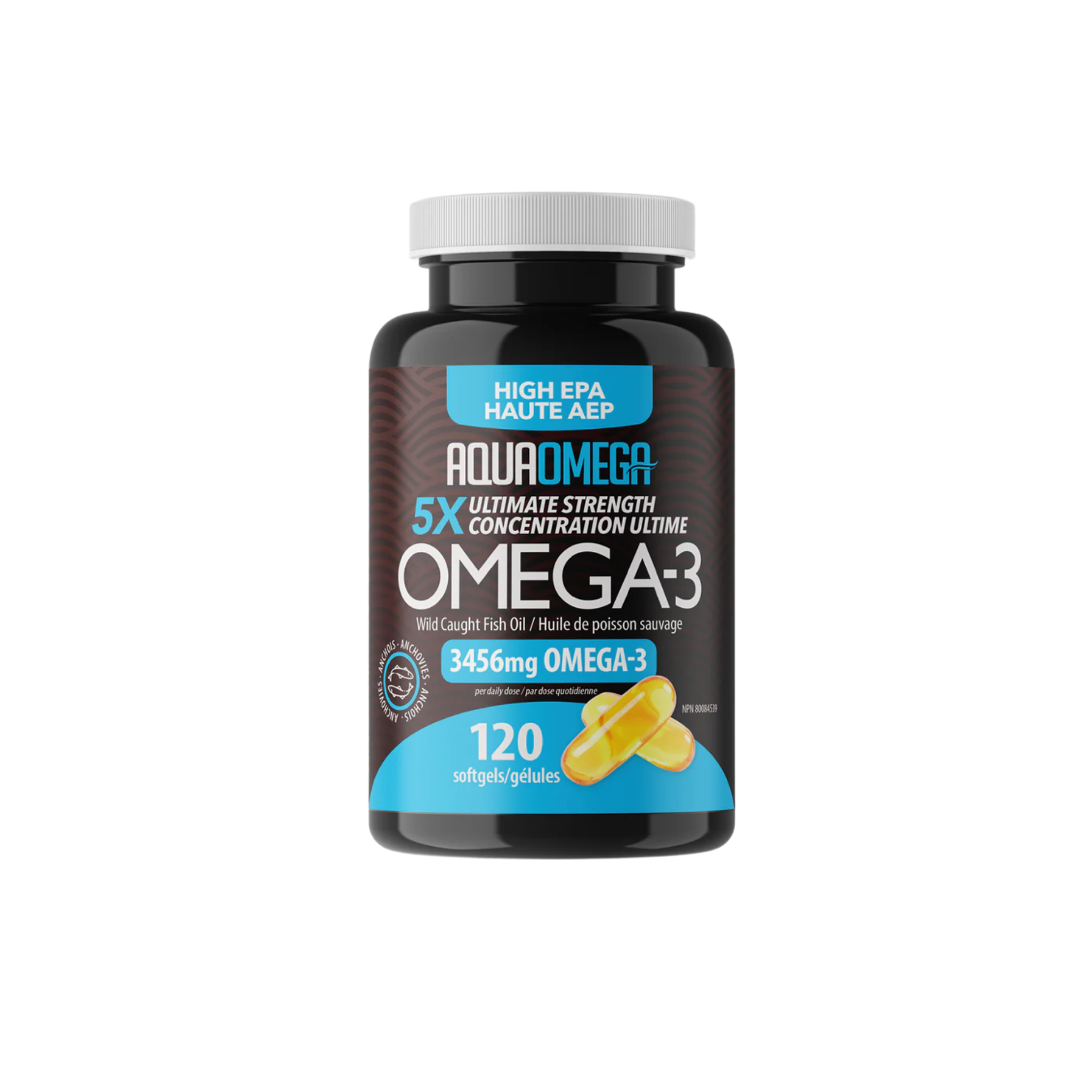 AquaOmega High EPA Flavoured Softgels Orange