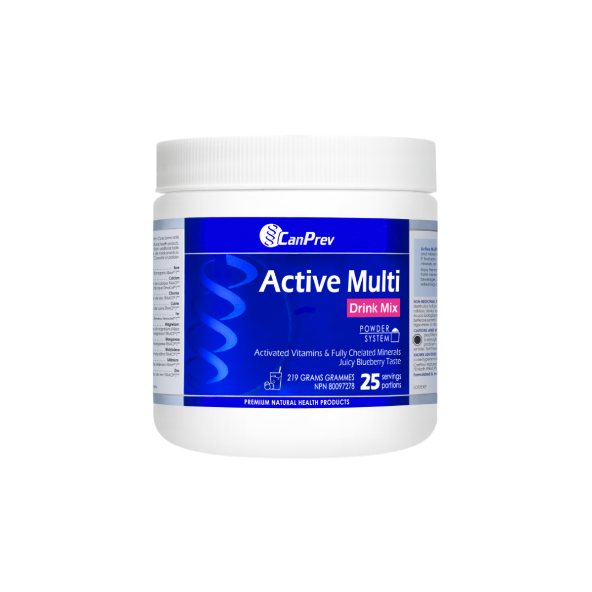 CanPrev Active Multi Drink Mix 219g - Juicy Blueberry
