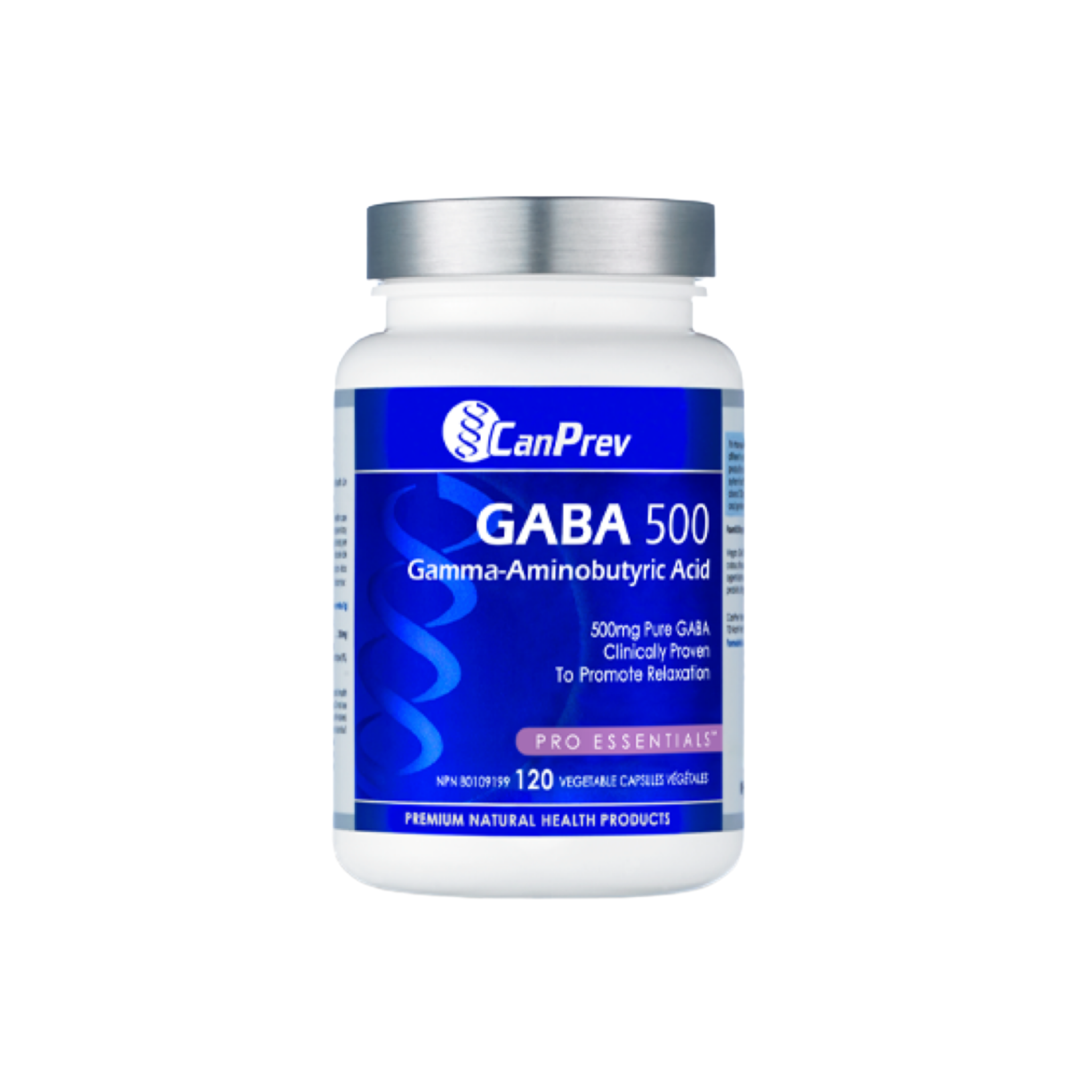 CanPrev GABA 500 Vegetable Capsules - Clinically Proven Stress Relief