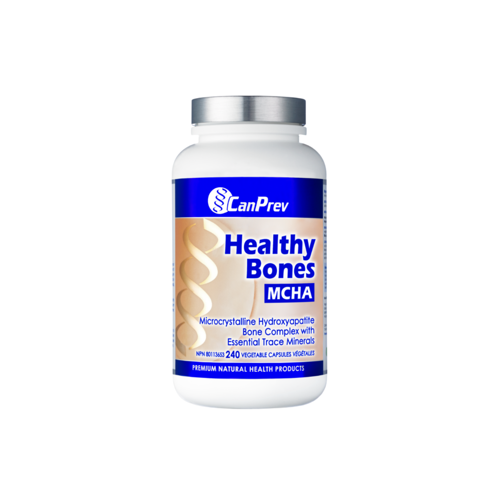 CanPrev Healthy Bones MCHA 240 Capsules - Microcrystalline Hydroxyapatite Bone Complex