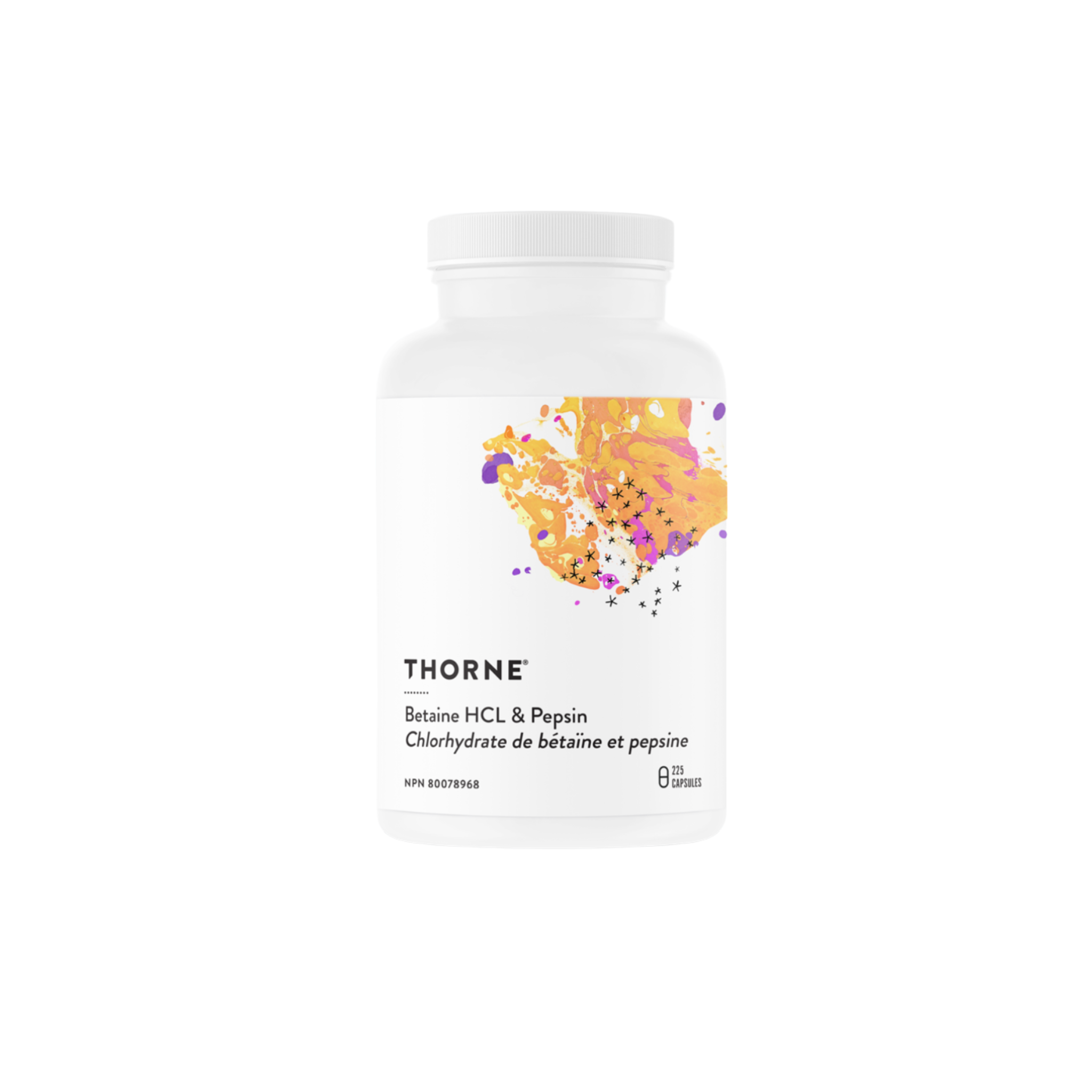Thorne Betaine HCL & Pepsin - Digestive Support Formula