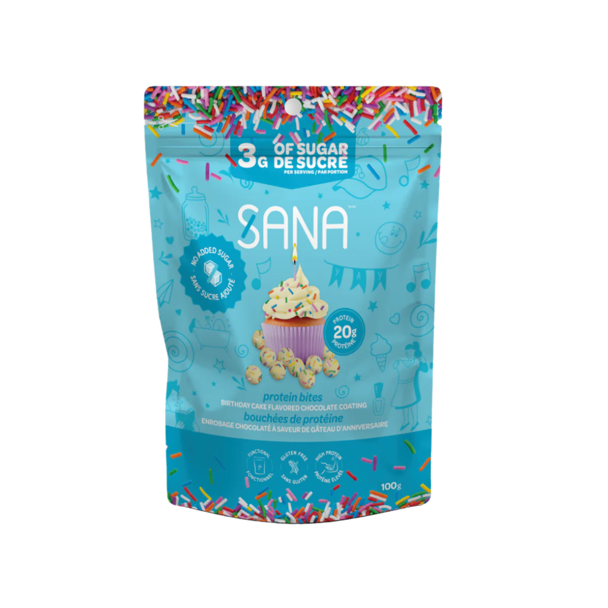SANA Protein Bites, Birthday Cake