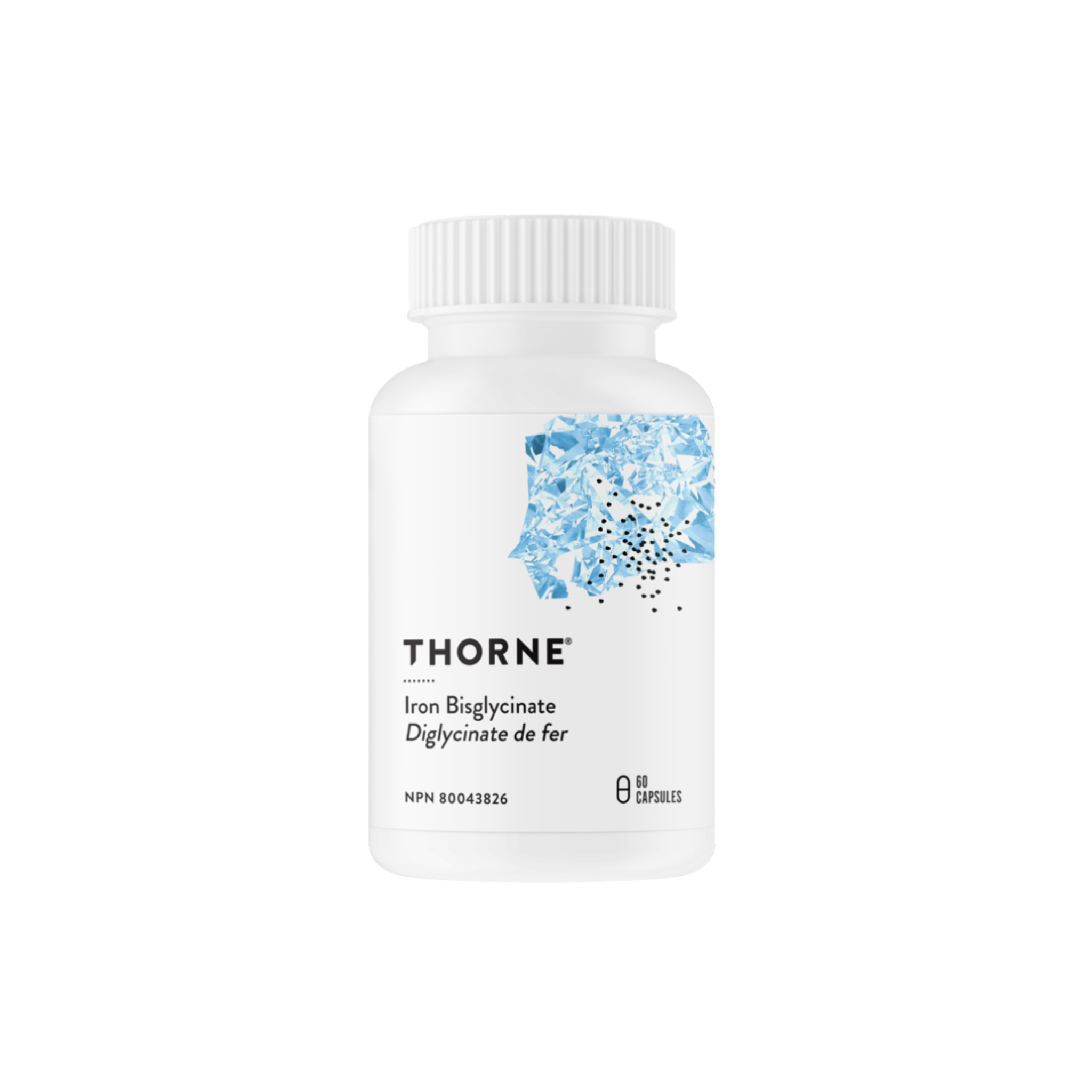 Thorne Iron Bisglycinate Capsules - Gentle & Highly Absorbable