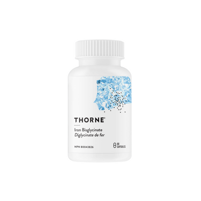Thorne Iron Bisglycinate Capsules - Gentle & Highly Absorbable