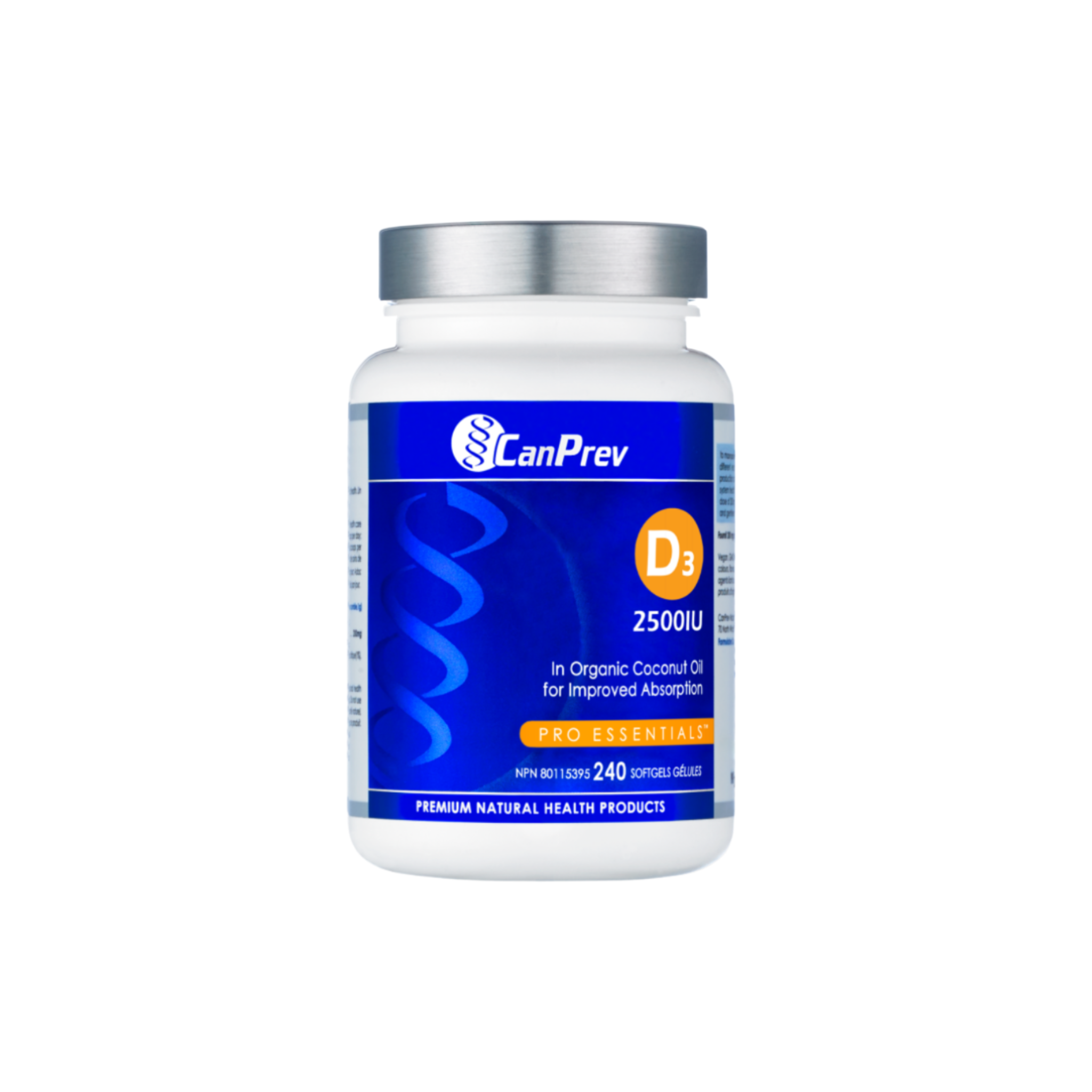 CanPrev vitamin d3 2500IU, 240 softgels
