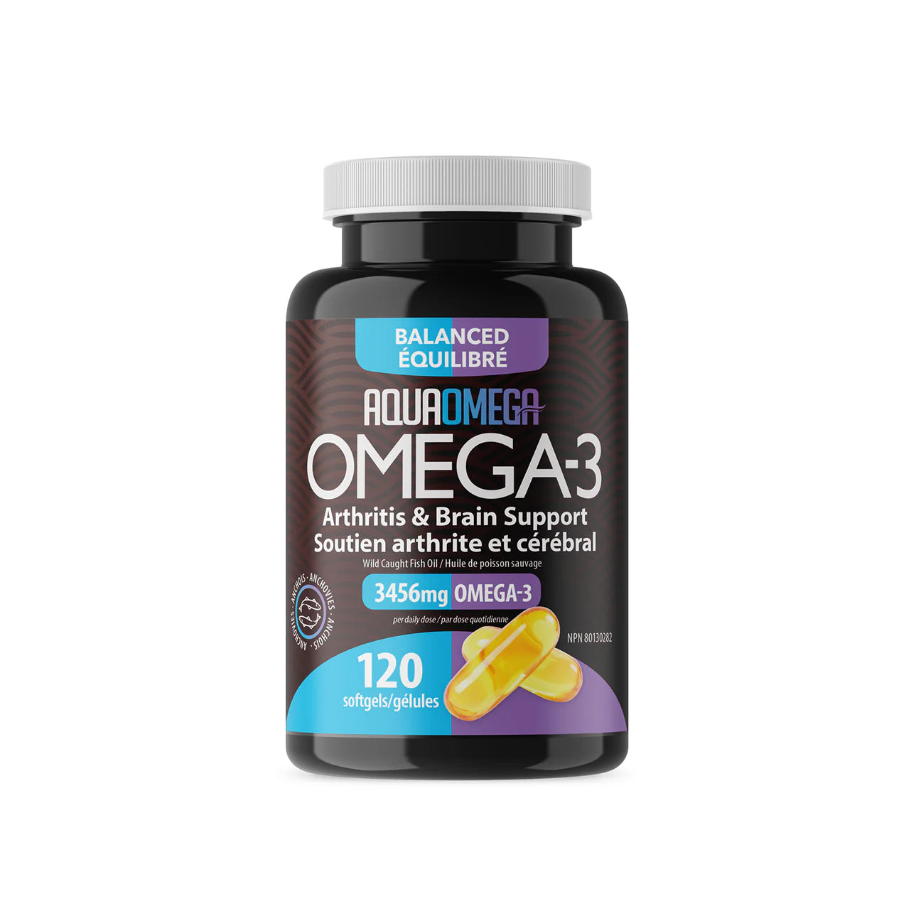 AquaOmega Balanced Arthritis & Brain Support Omega-3 - 120 Softgels
