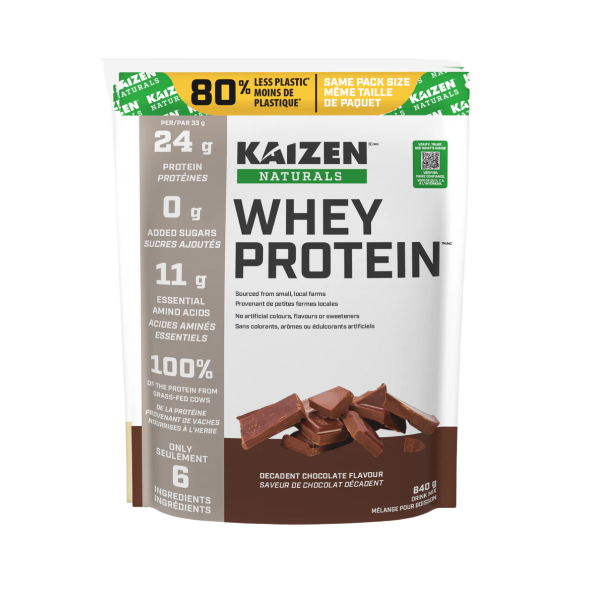 KAIZEN - Whey Protein Decadent Chocolate 840g