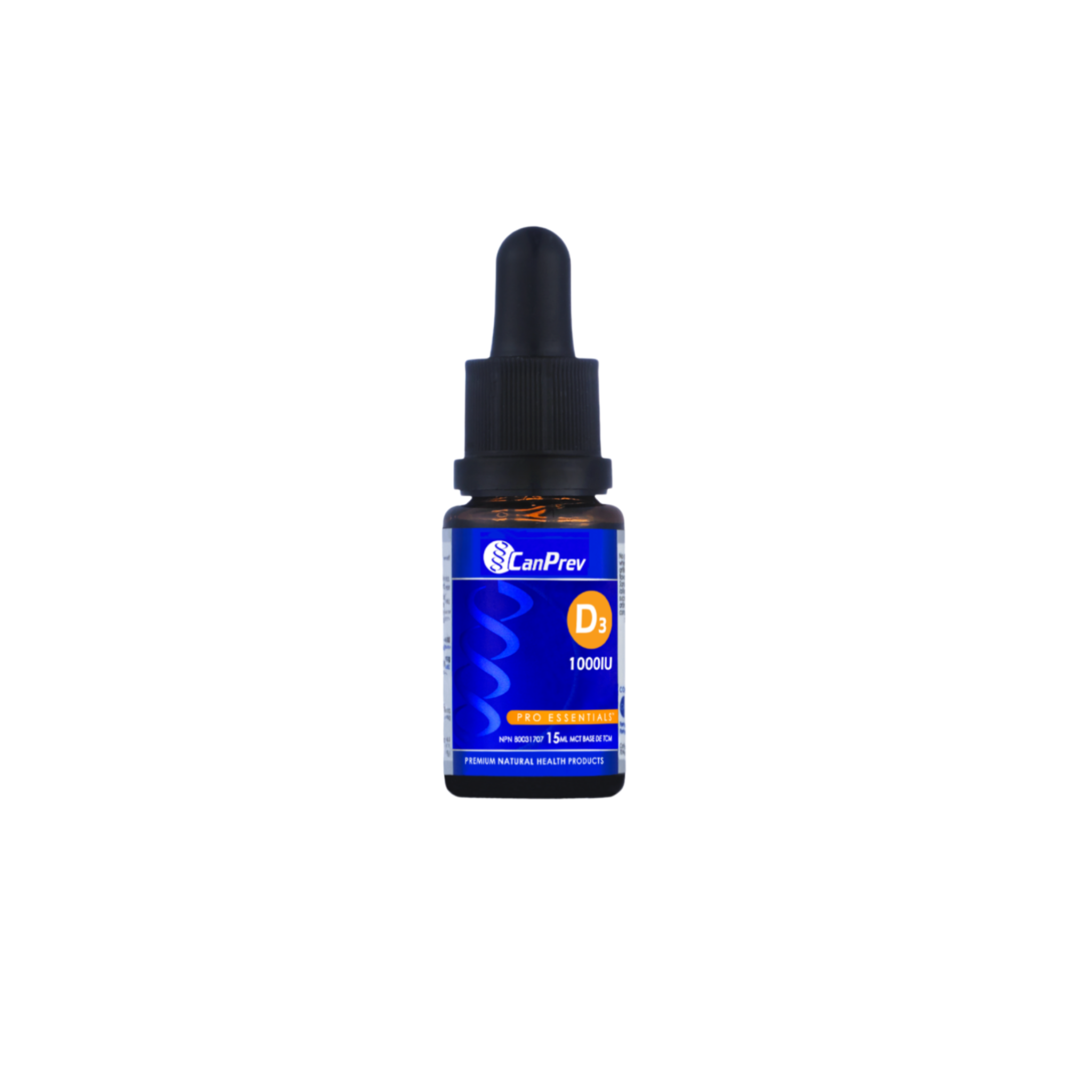 CanPrev Vitamin D3 Drops 1000IU - MCT Base 15ml