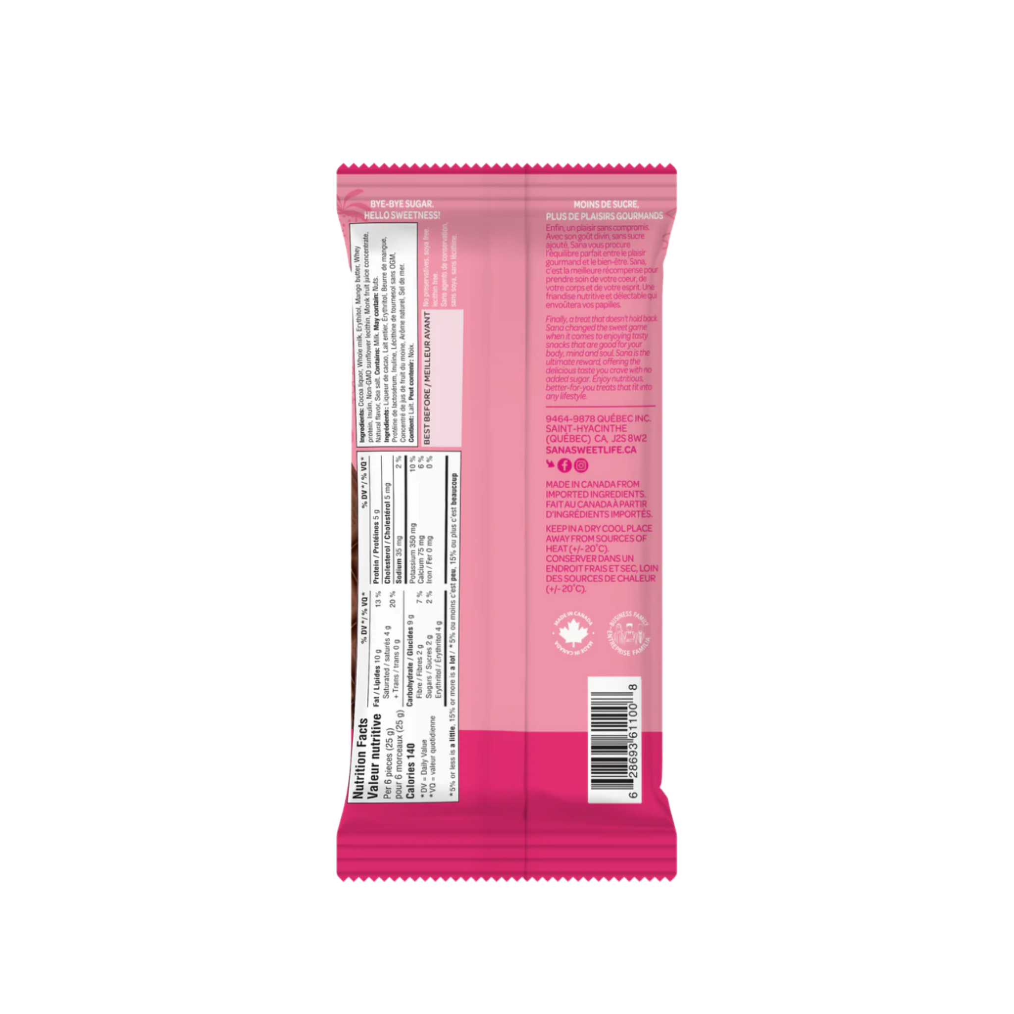 SANA Milk Chocolate Bar