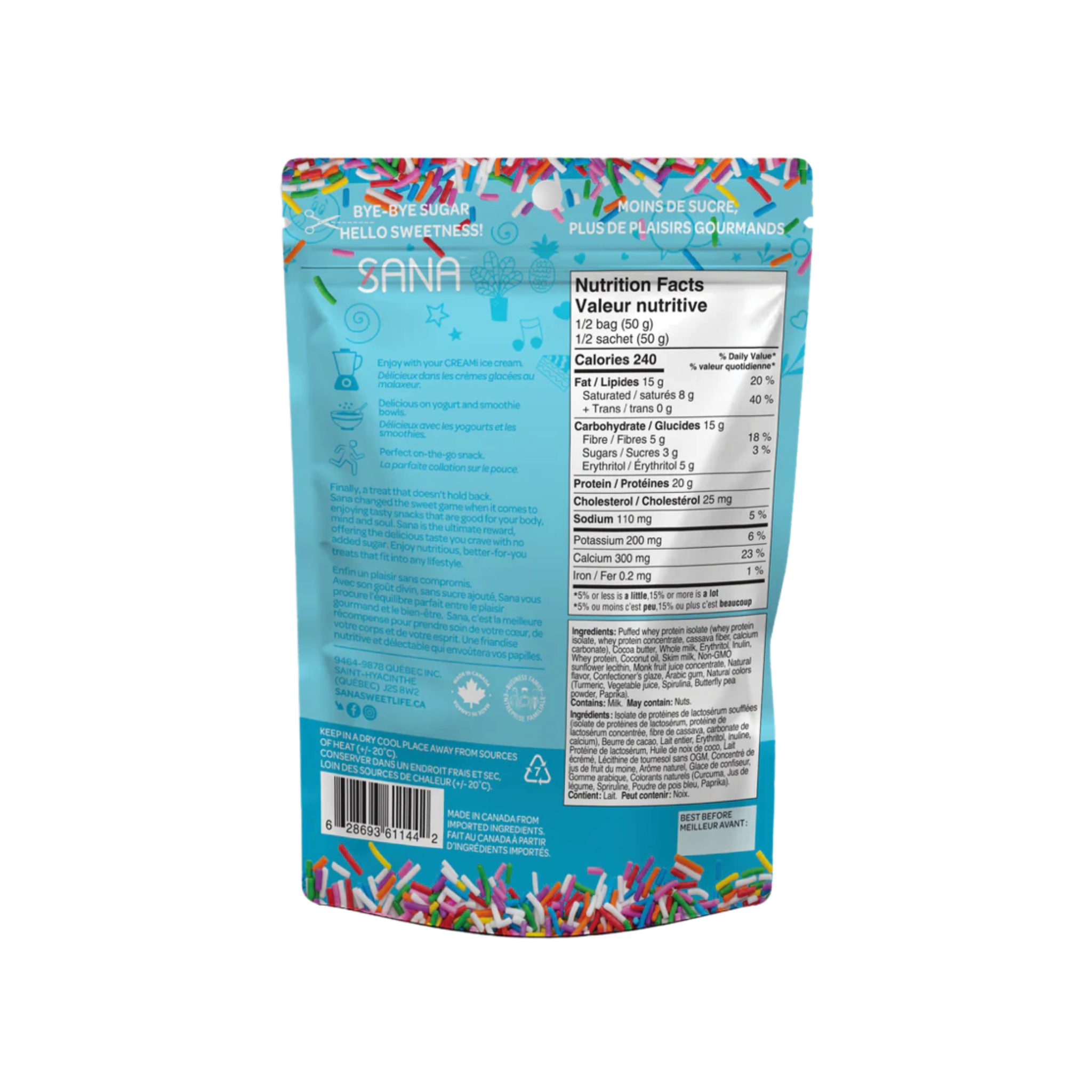 SANA Protein Bites, Birthday Cake