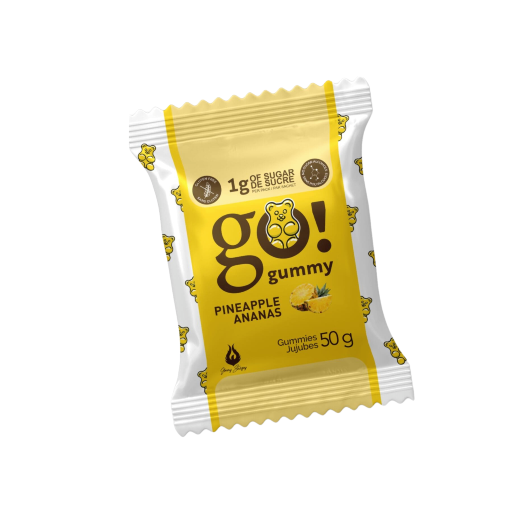 Go! Gummy, Pineapple, 50G