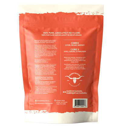 Higher Healths CORE3 Beef Organ Complex (Bag) - Liver, Heart & Kidney Capsules