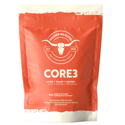 Higher Healths CORE3 Beef Organ Complex (Bag) - Liver, Heart & Kidney Capsules