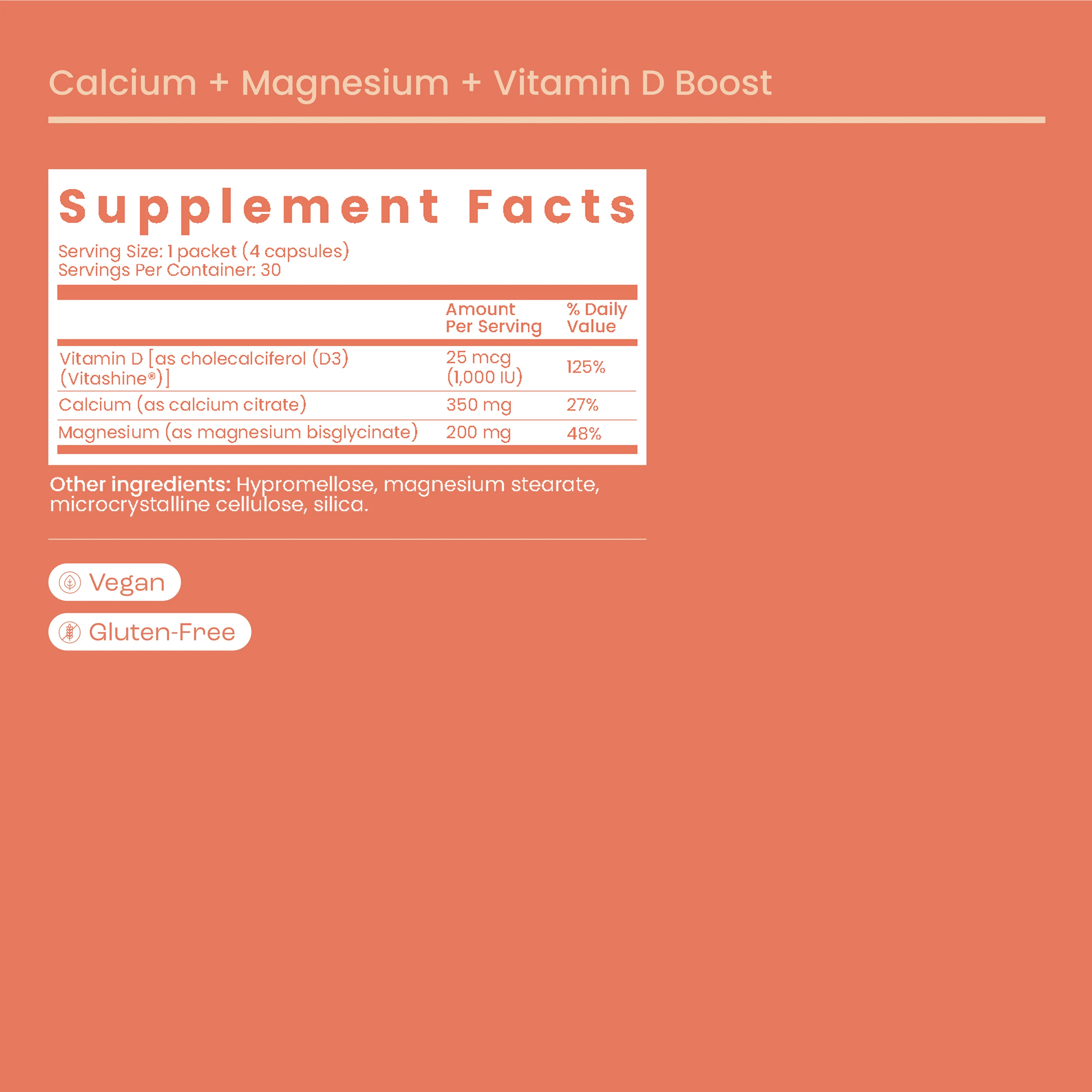 Bird&Be Calcium + Magnesium + Vitamin D Boost - Fertility & Pregnancy Support