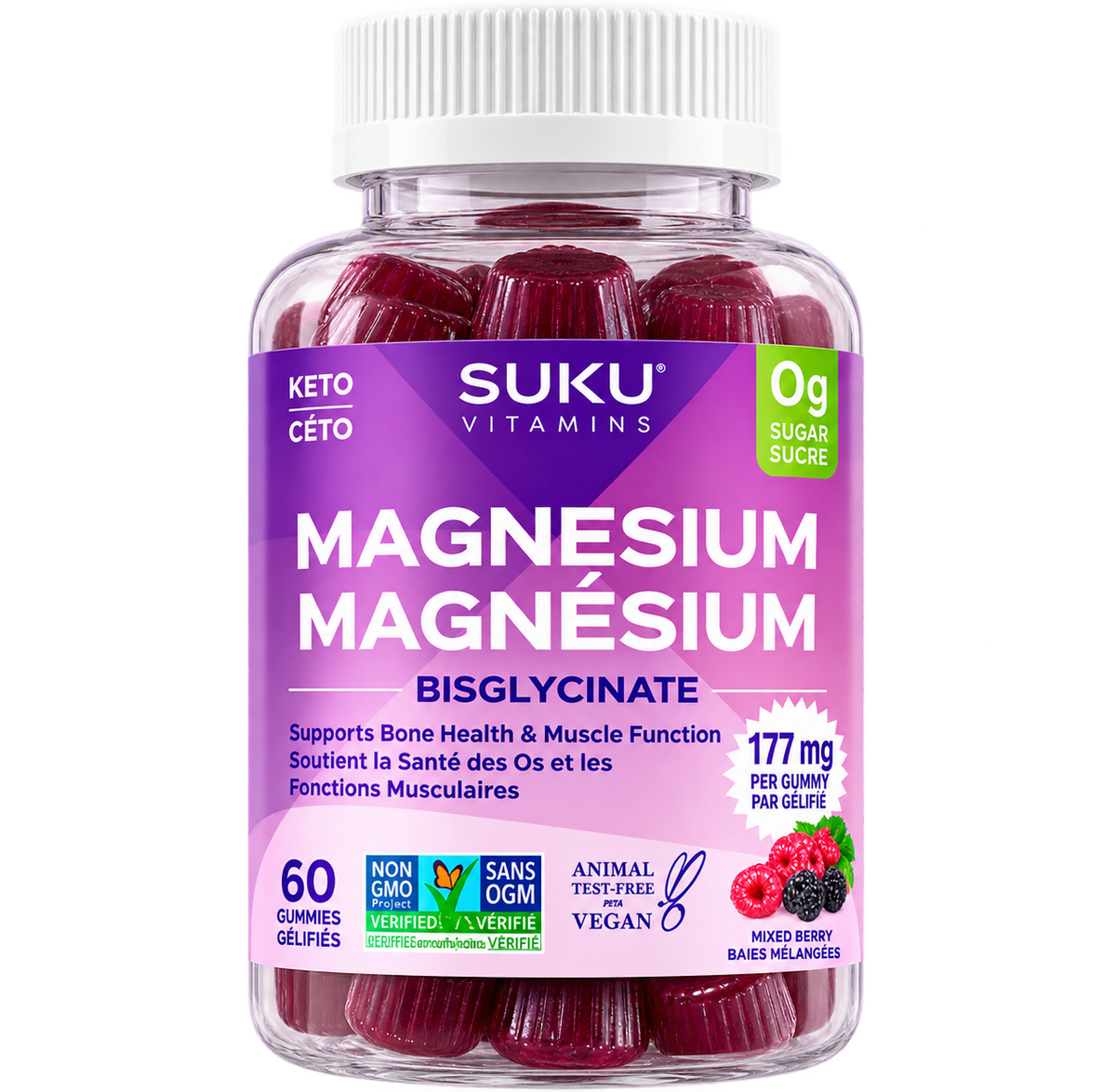 SUKU Magnesium Bisglycinate gummies