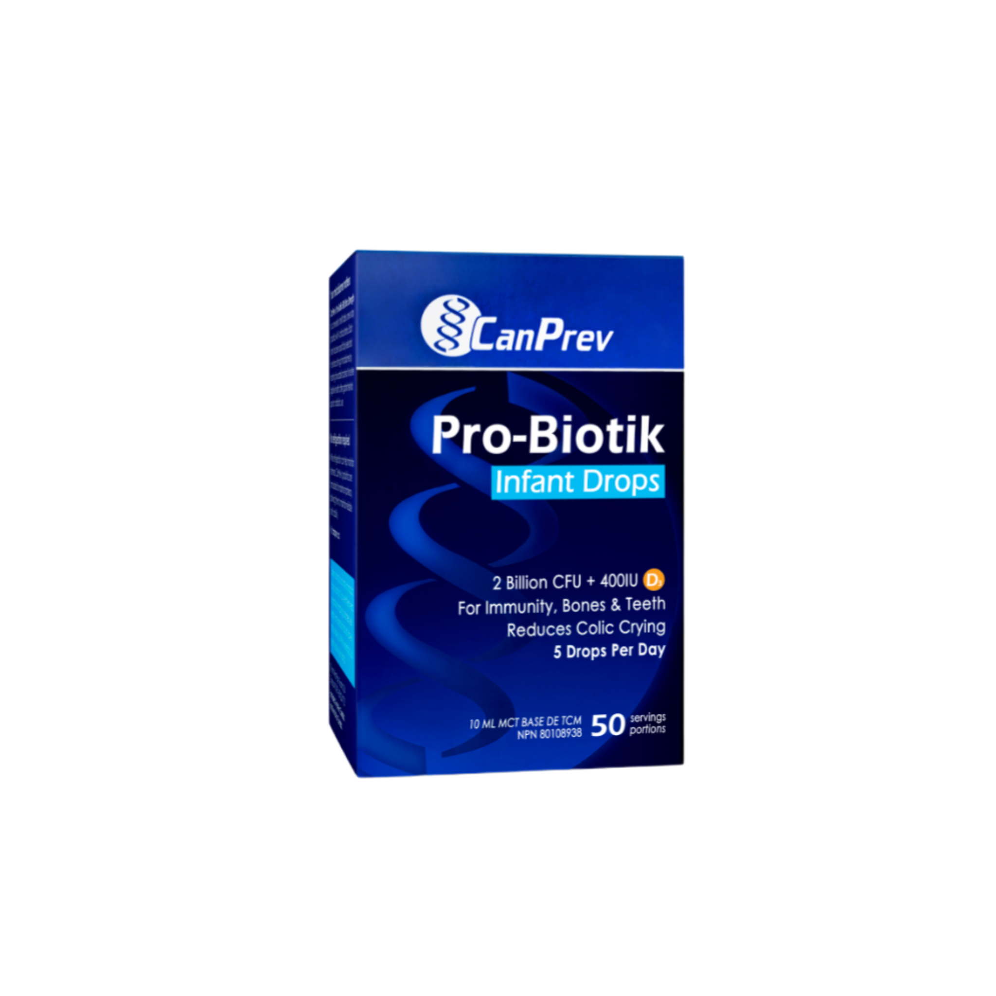 CanPrev Pro-Biotik Infant Drops 2 Billion CFU + 400IU D3 - Clinically Proven Colic Relief