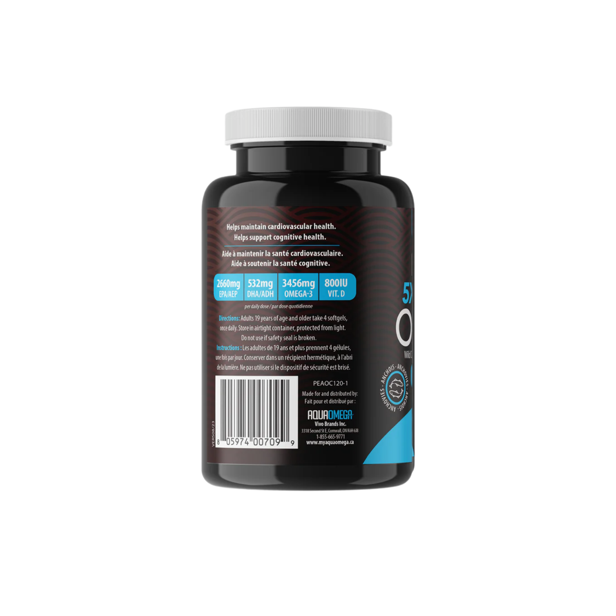 AquaOmega High EPA Flavoured Softgels Orange