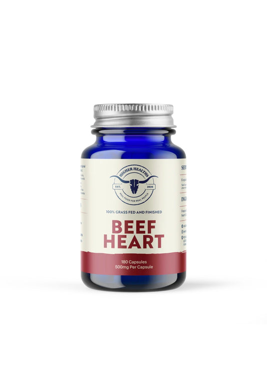 Higher Healths Beef Heart - Antioxidant Abundance - Glass Bottle, 180 caps