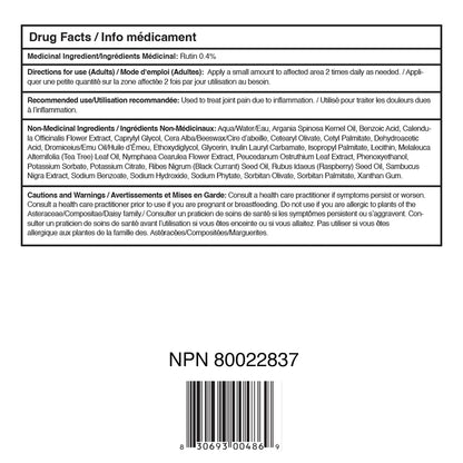 LivRelief Original Pain Relief Cream 50g - Natural Rutin Topical Formula