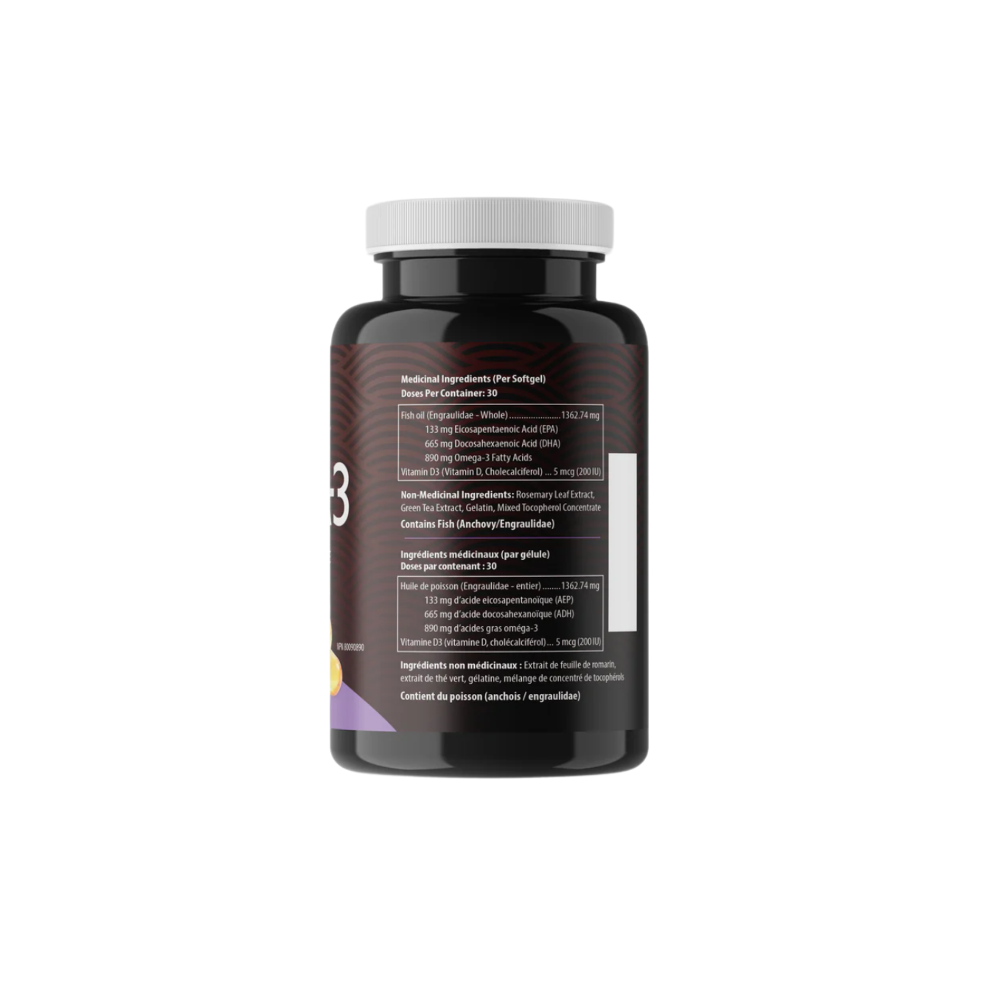 AquaOmega 5X HIGH DHA, lemon - 120 Softgels