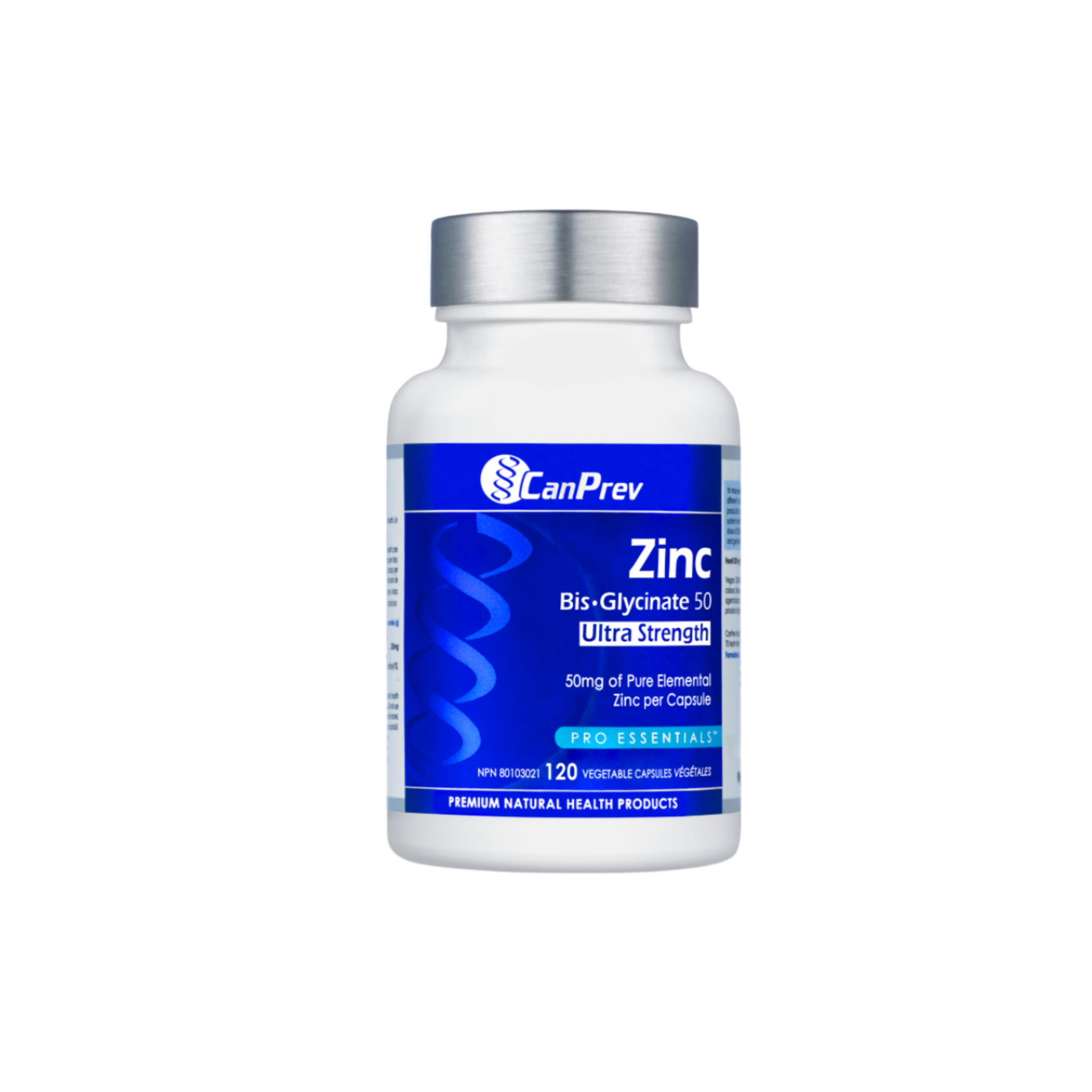 Zinc, Bis-Glycinate 50 Ultra Strength, 120 v caps
