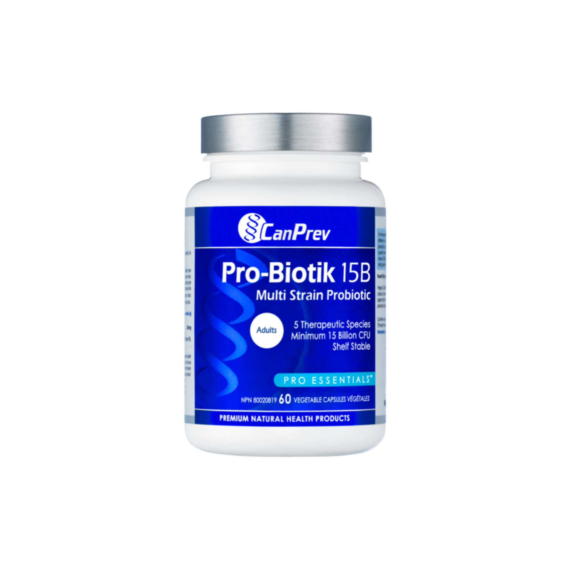 CanPrev Pro-Biotik 15B - Shelf-Stable Probiotic with 5 Therapeutic Strains