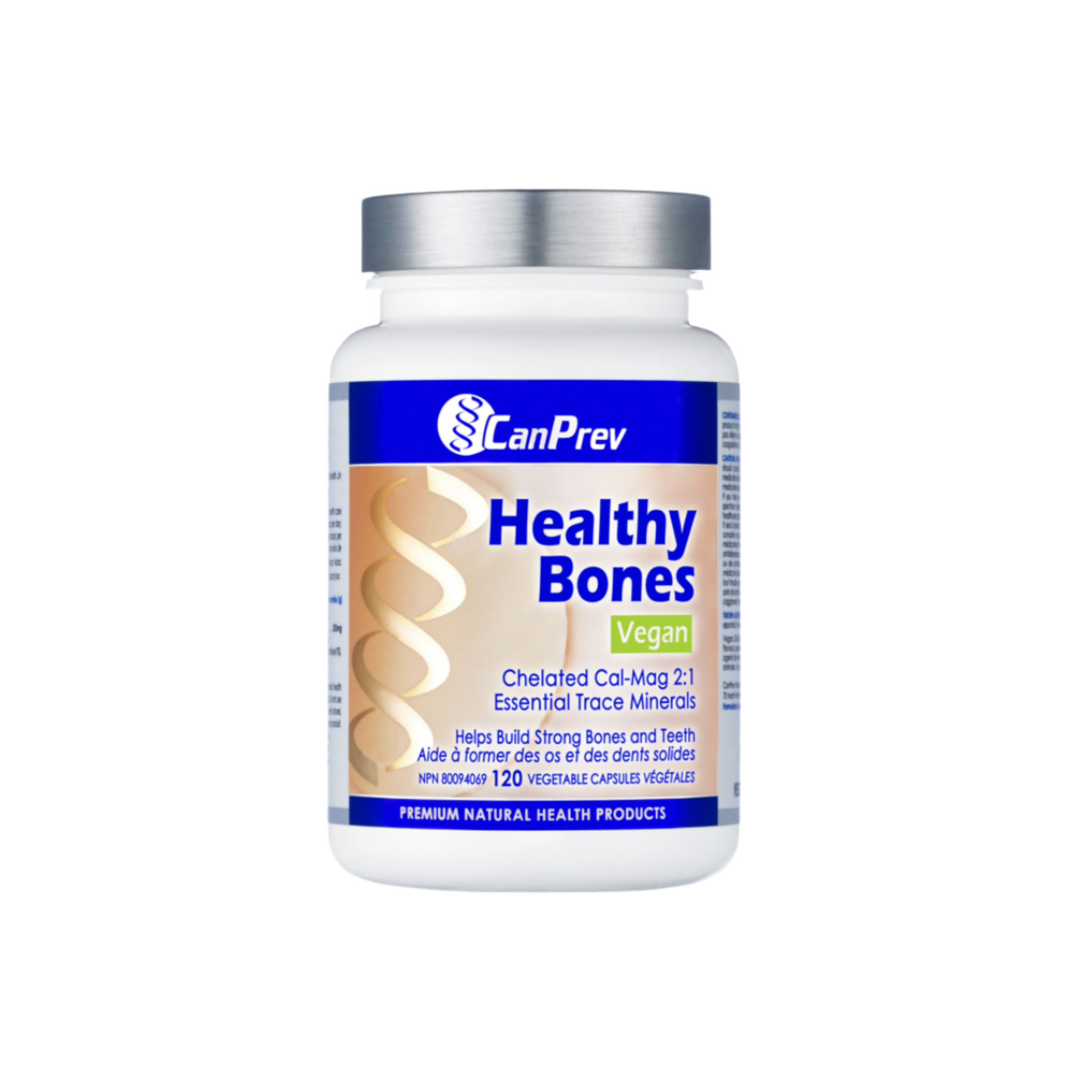 CanPrev Healthy Bones Vegan - Complete Bone Building Formula with Chelated Minerals
