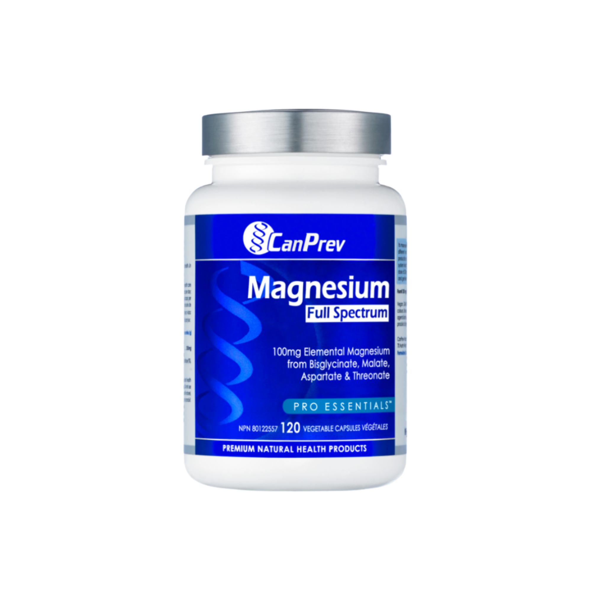 CanPrev Magnesium Full Spectrum 100mg Capsules - 4 Chelated Forms