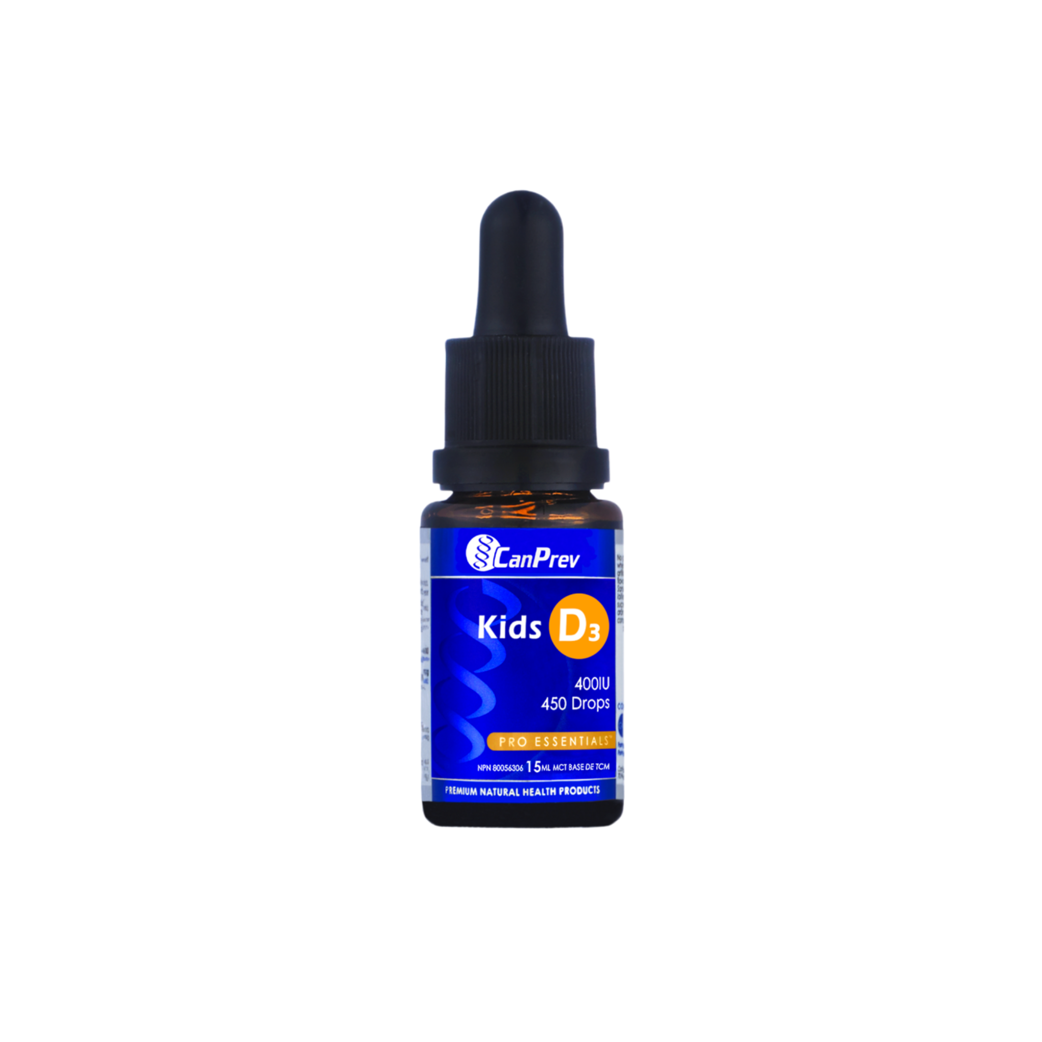 CanPrev Vitamin Kids D3 Drops 400IU MCT Base 15 ml