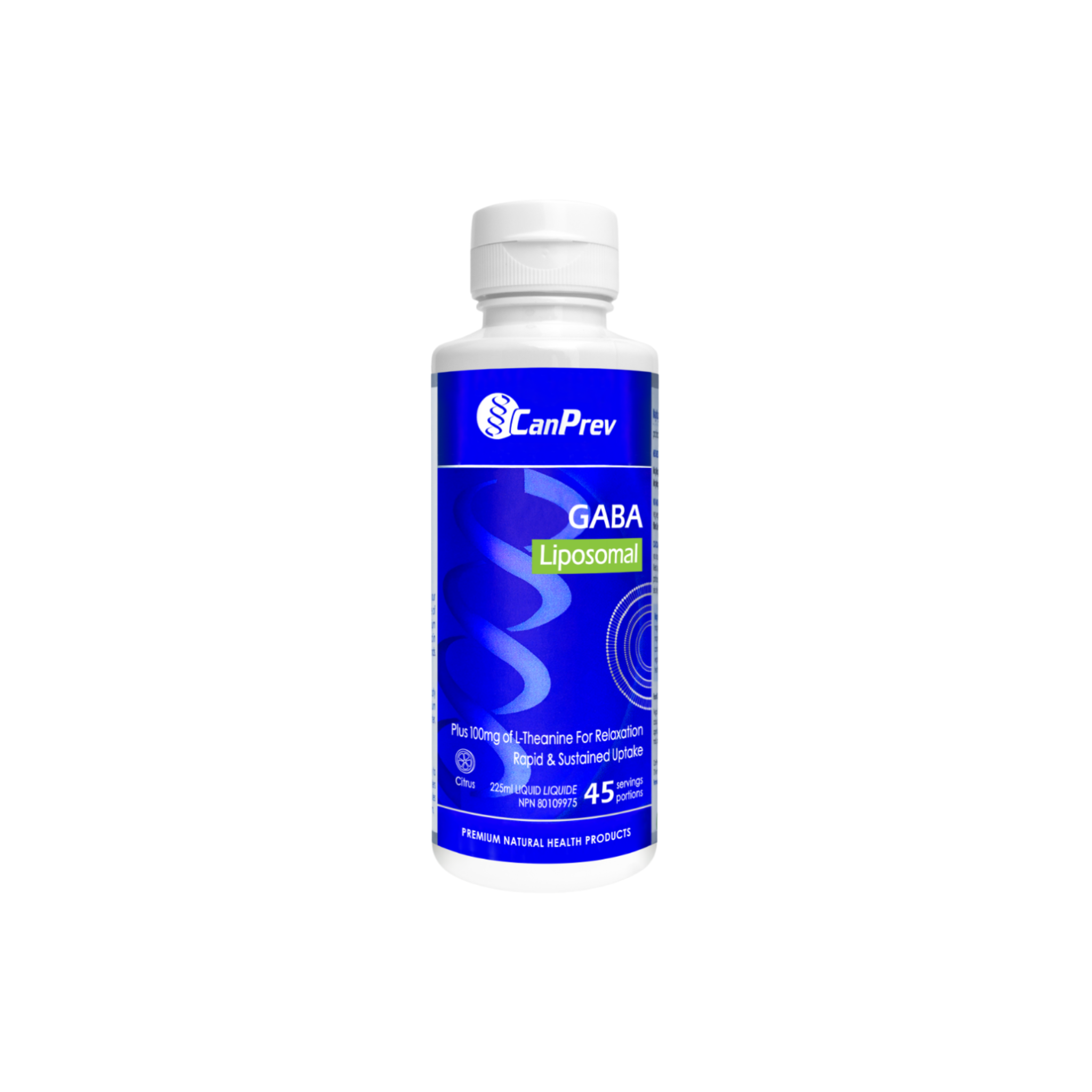 CanPrev Liposomal GABA 300mg + L-Theanine – Citrus Flavoured
