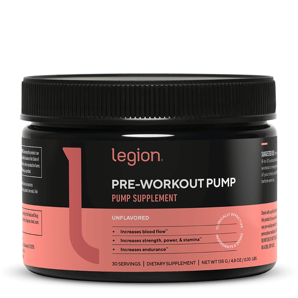 Legion Pre-Workout Pump Unflavored Powder