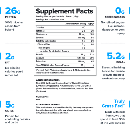 Legion Casein+ Protein Powder 21g (Strawberry)