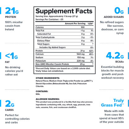 Legion Casein+ Protein Powder 21g (French Vanilla)