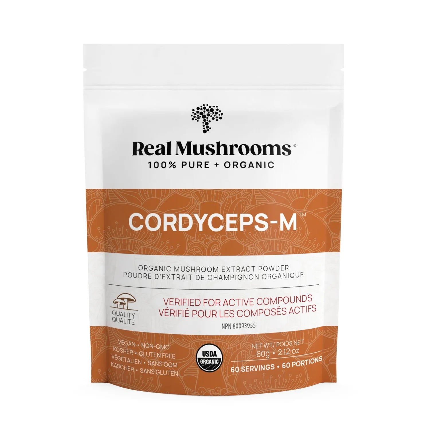 Real Mushrooms Organic Cordyceps Mushroom Extract Powder
