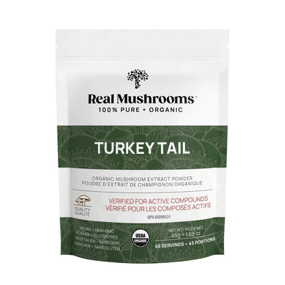 Real Mushrooms Turkey Tail Mushroom Extract Powder (45g)