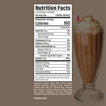 RAW Protein Shake Isolate RTD - 355ml Bottle