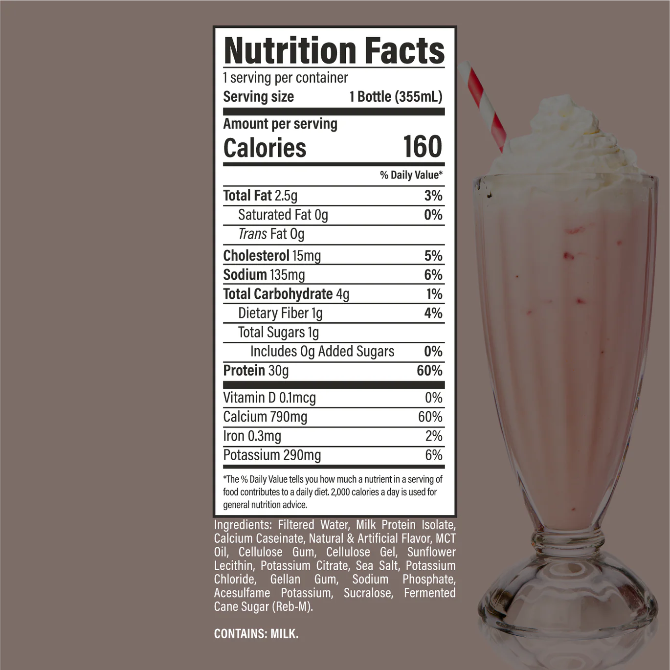RAW Protein Shake Isolate RTD - 355ml Bottle