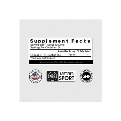CON-CRĒT® Creatine HCl Powder - Raspberry