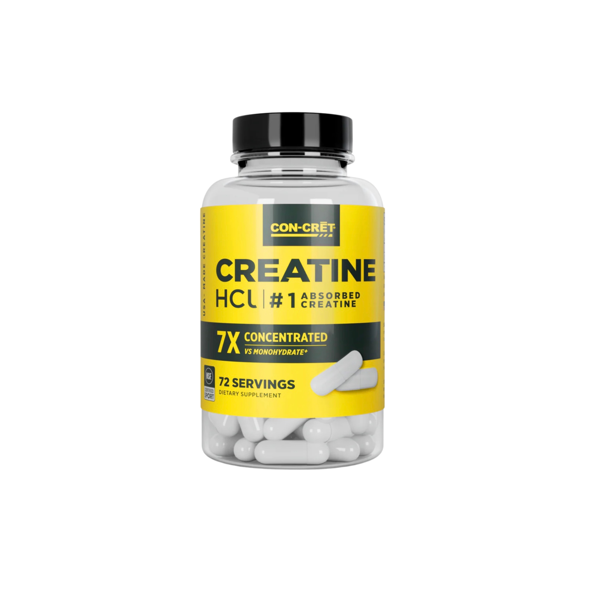 CON-CRET Creatine HCl, 72 Cap
